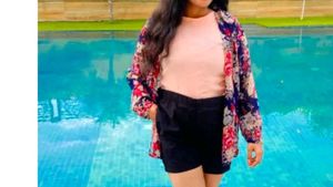 Floral Print Kimono Shirt with tank top and shorts