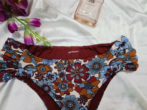 🇳🇿💫🎀Retro Floral Print Bikini Bottom