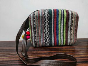 Boho Striped Crossbody Bag