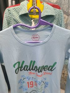 Cute Blue Graphic Tee