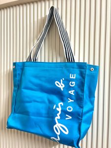 Agnes b. Voyage Blue Tote Bag