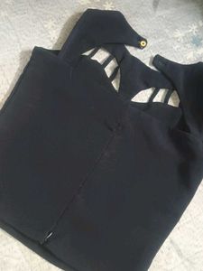 Chic Black Cut-Out Sleeveless Top
