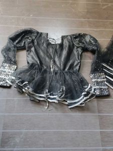 black lehenga choli and dupatta set