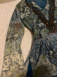Boho-inspired Embellished Tunic Top