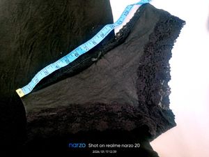 Black Lace Trimmed Cami Dress