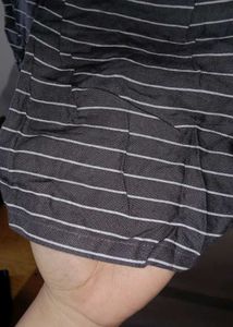 Striped Grey Kurta
