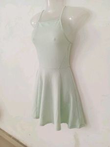 Light Green Fit and Flare Dress