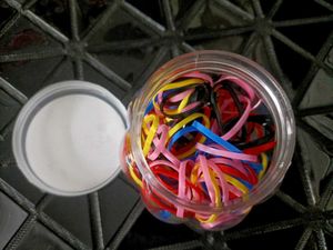 Colorful Hair Ties - Jar Full!