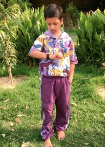 Kids Colorful Tiger Print Hoodie and Pants Set
