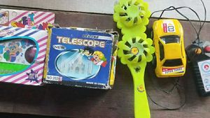 Vintage Toy Lot - Car, Binoculars &amp; More!