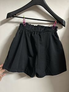 Black Shorts with White Piping