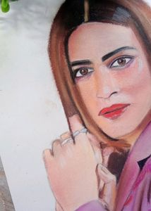 Kriti Sanon Painting Draw Handmade Work