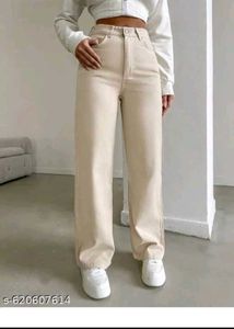 Cream jeans Pants