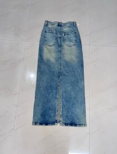 Denim Maxi Skirt