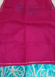 Stunning Teal &amp; Magenta Rajputi Dress