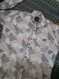 Abstract Print Men's Shirt