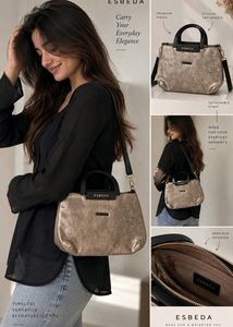 ESBEDA Textured Handbag with Detachable Strap