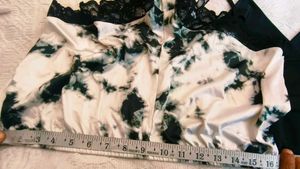 Very Fancy Satin Lace Shorts And Amazing Top