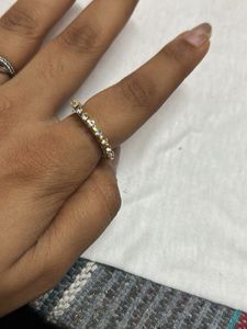 Sparkling Dual Tone Ring