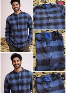 Blue Saints Flannel Shirt