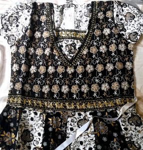 Girl Black Frock