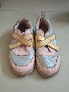 Sparkly Pink & Silver Sneakers