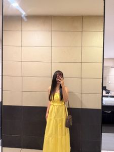 Yellow Spaghetti Dress