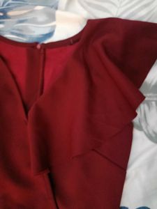 Chic Ruffle Detail A-Line Dress