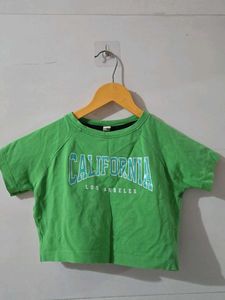 Green "California Los Angeles" Graphic Tee