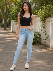 Light Blue Skinny Fit Jeans