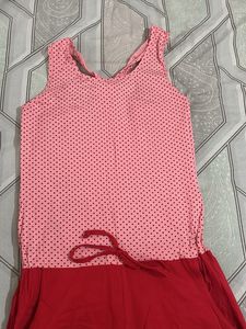 Cute Pink &amp; Red Romper