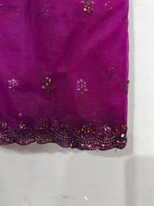 Elegant Purple Ethnic anarkali
