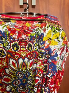 Multi Colour Cotton Kaftan Top