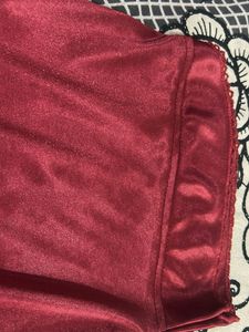 Satin Night suit with Lace Trim
