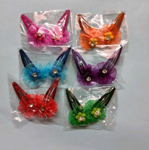 Cute Floral Hair Clips Set
