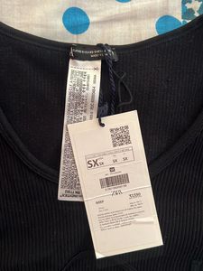 Zara Black Crop Top