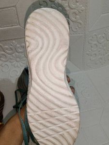 Teal Knit Lace-Up Sneakers