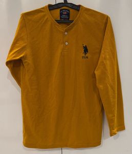 US Polo Assn Men's Mustard T-Shirt