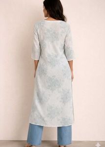 Floral Print Cotton Kurta