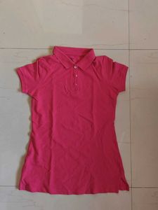 Bright Pink Polo T-Shirt