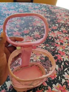 Cute Pink Travel Makeup Bag