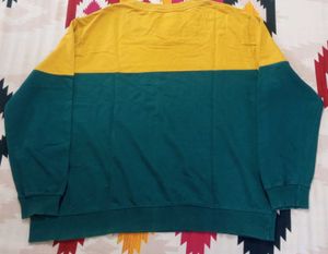 Sẓtori Men's 5XL Colorblock Sweatshirt (Yellow/Te