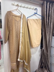 Elegant Embellished Kurta Set with Dupatta