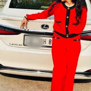 ⭐️clearance⭐️ Red knit co-ord set - by amisha