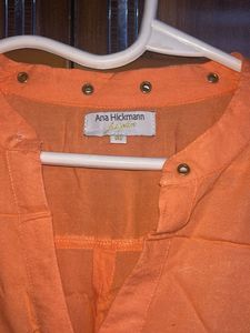 Peach Brezzy Full Sheeves Top