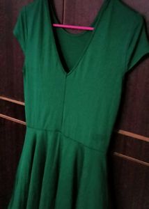 Green Skater Dress