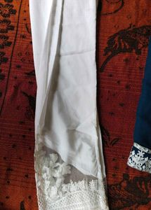 Elegant Embroidered Blue Kurta Set