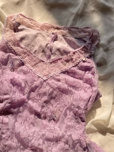Lavender Lace y2k Top