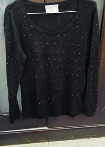 Sparkly Long Sleeve Sweater - L Size