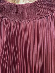 Pleated Midi Skirt